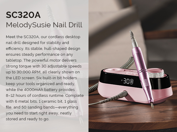 SC320A MelodySusie Desktop Nail Drill
