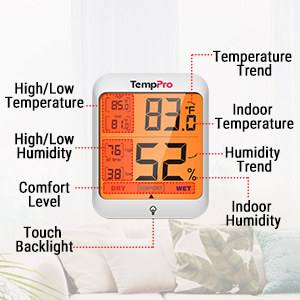 hygrometer indoor humidity reader home thermometer indoor thermometer humidity gauge