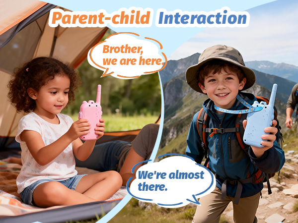 HD video walkie talkies for boys and girls with 2.0 inch display