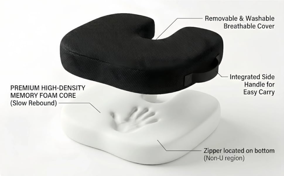 Ergonomic Memory Foam seat