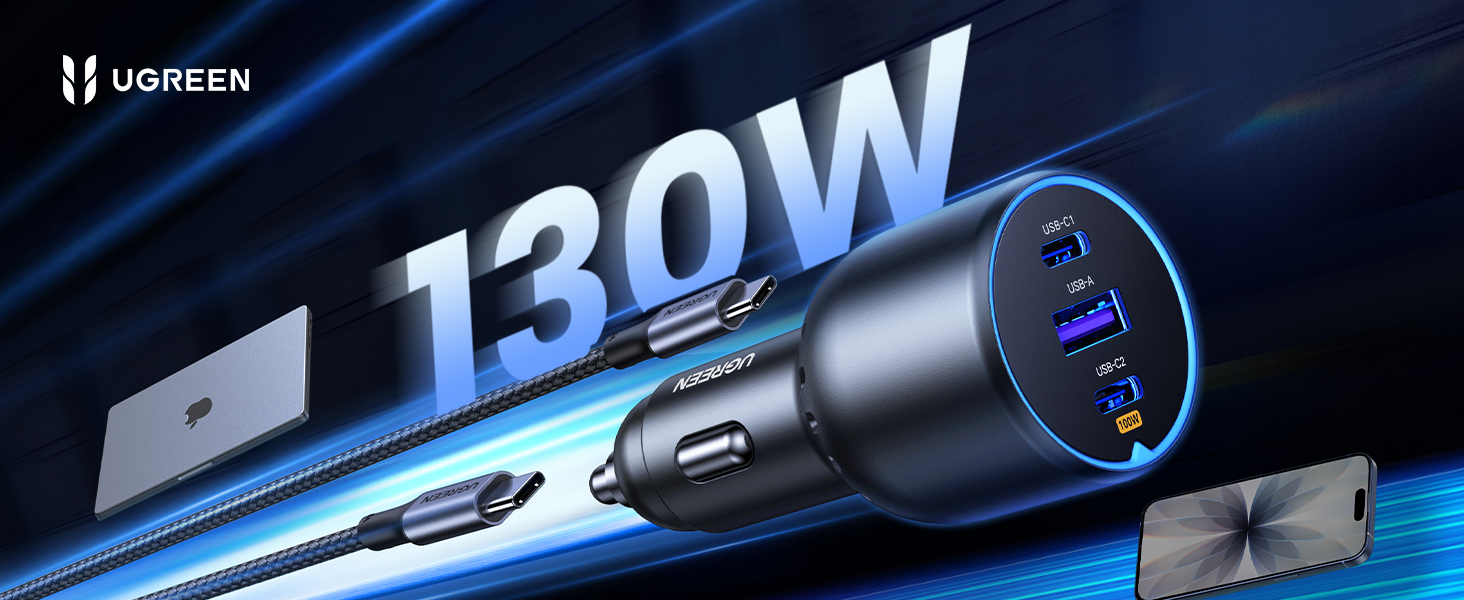 130W Car Charger 