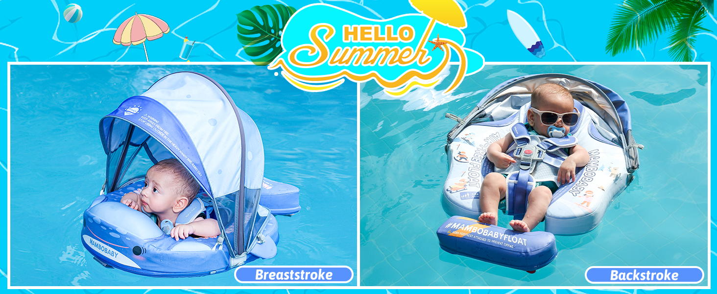 Baby Pool Float with Canopy