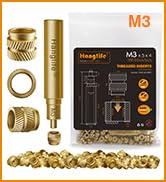 HANGLIFE M3 Heat-Set Threaded Inserts with Insert Tip, Heat Set Insert for 3D Printing Components...