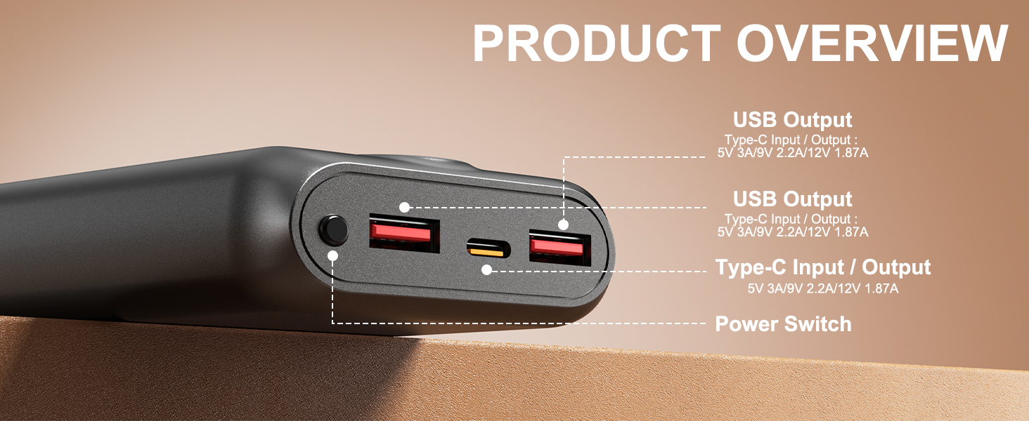 USB 5V 20000MAH heated vested battery pack for men women heated camping chairs heated pants