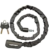 RYANGO Bike Chain Lock, Bike Locks Heavy Duty Anti Theft, Bicycle Lock with 2 Keys, Bicycle Chain...