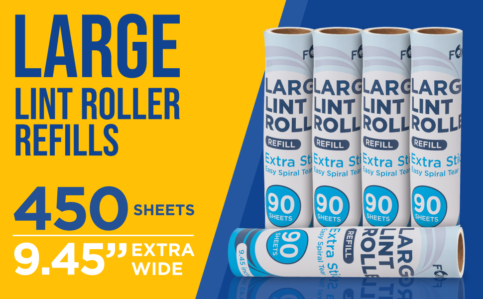 Large lint roller refills