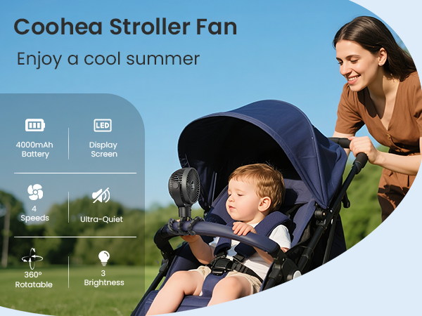 Coohea Stroller Fan