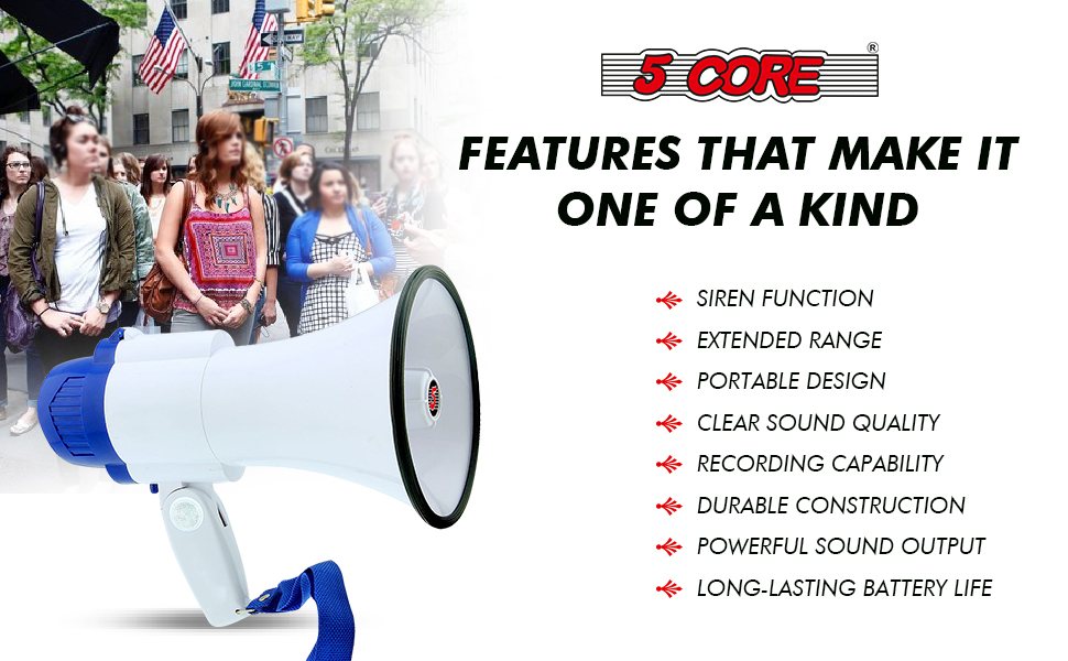 megaphones, bull horns, bull horn loud speaker, horn speaker, megaphone with mic, megaphone speaker