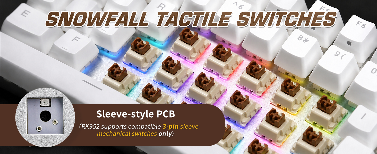 SNOWFALL TACTILE SWITCHES