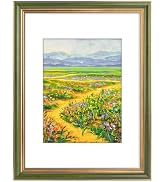 Golden State Art,12x16 Ornate Picture Frame for 8.5x11 Photo with Mat or 12 x 16 Prints without M...
