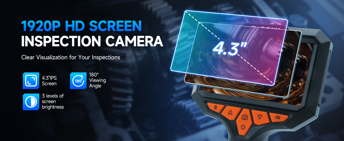 endoscope camera with light