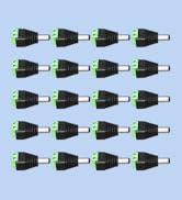 ANLINK 20 PCS Male DC Power Connectors, 12V DC Barrel to Screw Terminal Jack Adapter Connectors 5...
