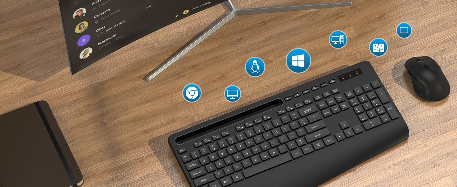 Wireless Keyboard for windows pc computer laptop