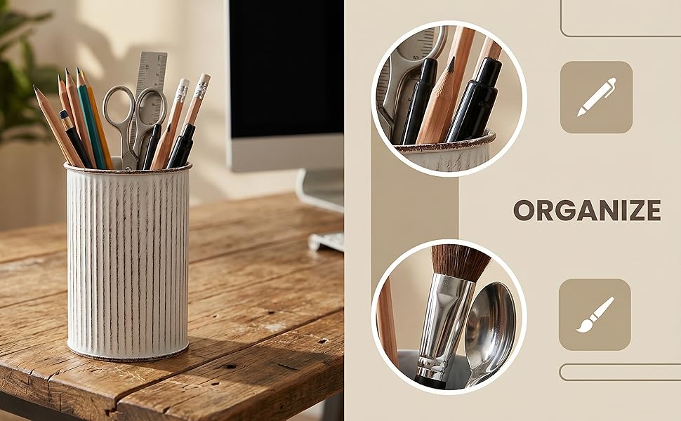 metal pen cup