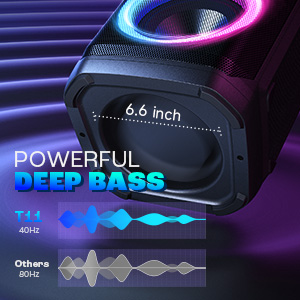 Large Bluetooth Speaker Big Portable Speaker Wireless Waterproof Party Speaker bass loudest outdoor 