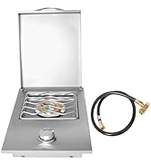 Stanbroil Gas Single Side Grill Burner, Outdoor Grill Drop-in Built-In Side Grill Burner for Prop...