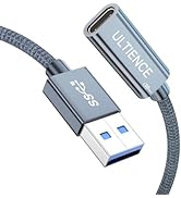 ULTIENCE USB A to USB C Cable Adapter [10Gbps] – High-Speed USB 3.2 Converter with 10Gbps Data Tr...