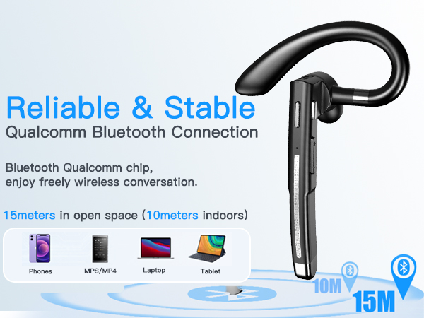 Upgraded Bluetooth 5.3 chip, compatible with iOS/Android/Windows systems, etc.