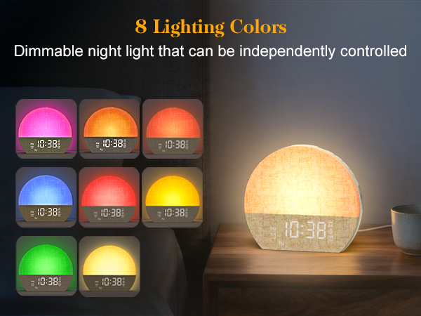 sunrise lamp clock