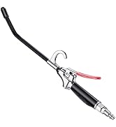 High Volume Air Blow Gun with Rubber Guard Aluminum Air Flow Nozzle, Industrial Air Blower Gun wi...