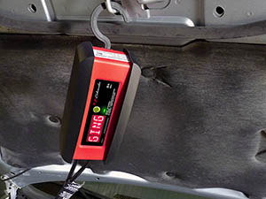 Float mode monitoring, also known as maintaining, uses a small current to keep a battery charged.