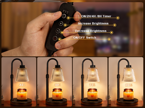 dimmable candle warmer lamp