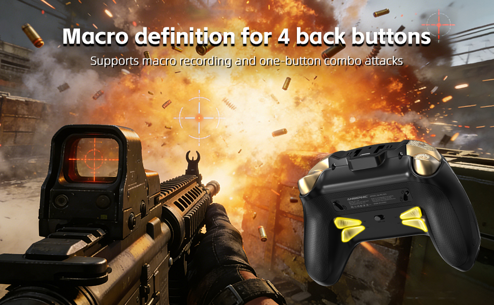 RG G01 Wireless Gaming Controller with Heart Rate Monitor &amp;amp; Display