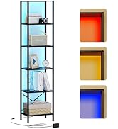 JARHETUN 6-Tier Bookcase, Black BCBC611BK