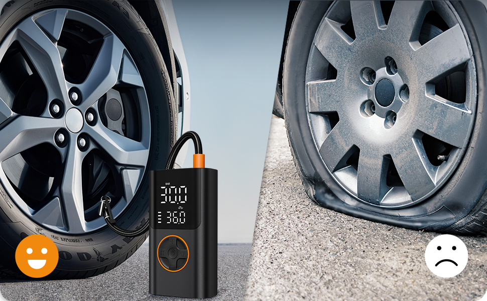 portable tire inflator for car cordless