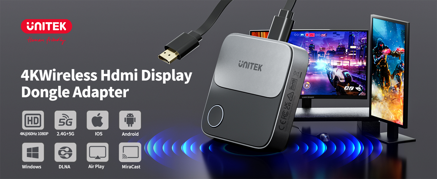 HDMI Wireless Display Dongle Adapter