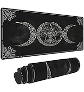 Wiccan Triple Moon Wicca Goddess Witch Gaming Keyboard Mouse Pad Mousepad Huge Extended XL Stitch...
