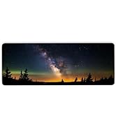 Aurora Nature Landscape Computer Keyboard Mat Mousepad for Gaming, Non-Slip Mouse Pads, Milky Way...