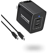 USB C Charger - Nanami 45W Dual Port Fast Wall Charger Foldable Plug Type C Charging Block GaN II...
