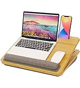 Lap Desk, COIWAI Lap Desk with Cushion, Lapdesk for Laptop Panel Tilting Angle Adjustable, Laptop...