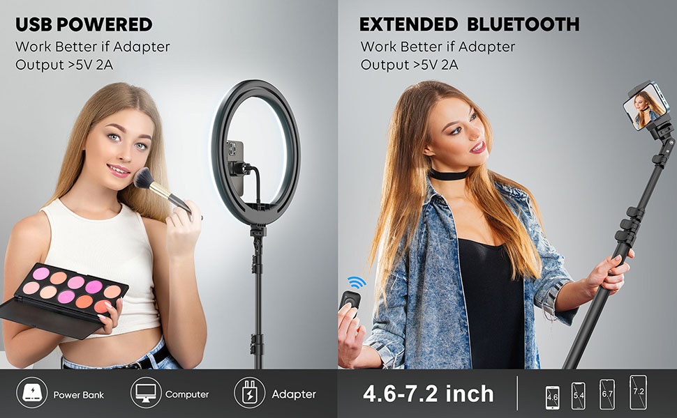selfie ring light with tripod stand