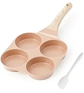 Caannasweis Ceramic Egg Pan Omelette Pan, 4-Cup Nonstick Omelette Skillet, Breakfast Frying Pan E...