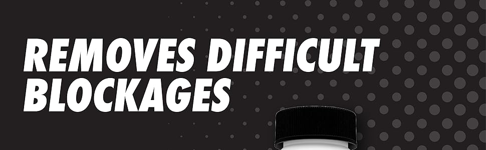 Removes difficult blockages.