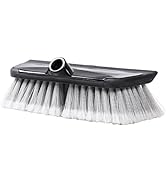 NAVAPA 11-inch Scrub Car Wash Brush with Built-in Rubber Squeegee &amp; Rubber Bumper | Soft Bristles...