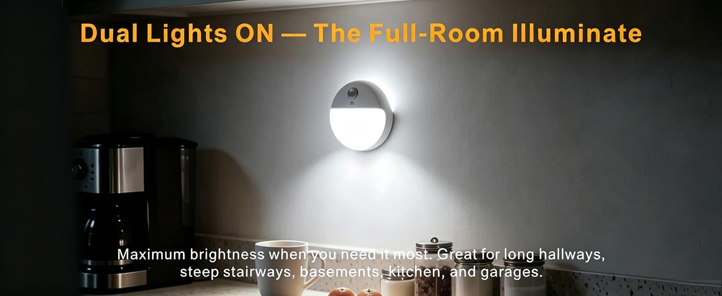 white motion sensor night light