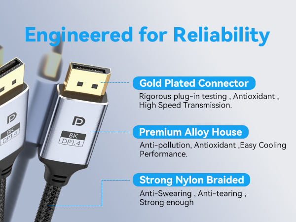 DisplayPort to DisplayPort Cable