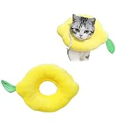Andiker Cat Cone Collar, Pet Adjustable Cat Recovery Collar Pet Neck Cone Comfy Surgery Cute Cat ...