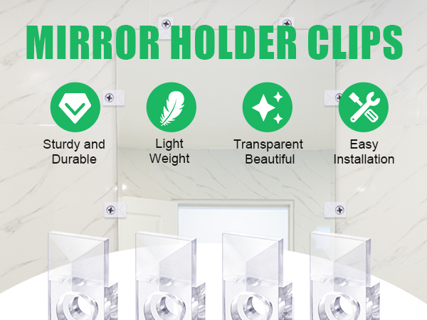 Mirror Holder Clips Kit