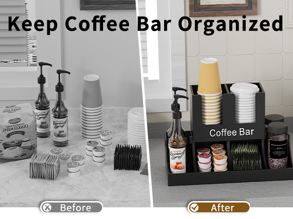 shelf set up tray sugar and creamer set hot chocolate estacion de cafe table corner mind reader