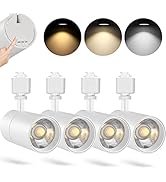 VANoopee 3-Color 20W H Track Lighting Heads Dimmable No Flicker Bright LED Track Lighting Fixture...