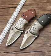 SXunacou Mini Keychain Knife, Small Pocket Knife, Stainless Steel Folding Knife, Outdoor Camping ...