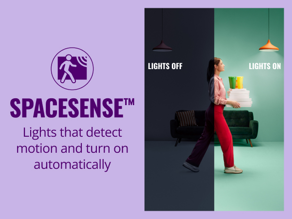 Lights that detect motion