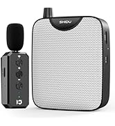 SHIDU 35W Power Voice Amplifier with Bluetooth Wireless Lavalier Microphone, Portable Teacher Mic...