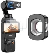 Pocket 3 Wide Angle Lens,Magnetic Attachment, Multi-Coated HD Optical Glass,Expanded FOV of 112° ...