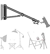 Wall Mounting Triangle Boom Arm for Ring Light, Support 180° Flexible Rotation, 28-51in Adjustabl...