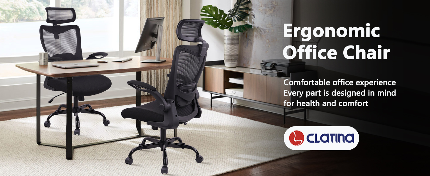 CLATINA Office Chair Ergonomic Mesh Desk Chair
